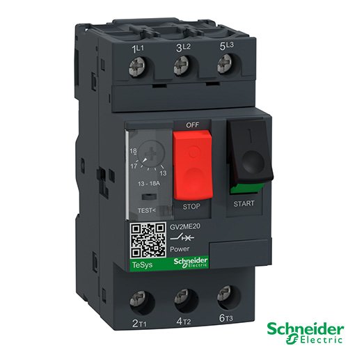 Telemecanique GV2ME20 13A-18A 7.5kW Circuit Breaker Thermal Magnetic